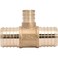 SharkBite 114 x 114 x 34 Inch Brass Crimp Reducing Tee PEX Pipe PERT UC08353522