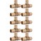 SharkBite 1 Inch Crimp Tee Pack of 10 Brass Plumbing Fitting PEX Pipe PERT UC374LFA10