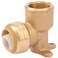 SharkBite 34 Inch x 34 Inch Drop Ear Elbow FNPT Push to Connect Brass Plumbing Fitting PEX Pipe Copper CPVC PERT HDPE U340LFA