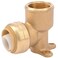 SharkBite 34 Inch x 34 Inch Drop Ear Elbow FNPT Push to Connect Brass Plumbing Fitting PEX Pipe Copper CPVC PERT HDPE U340LFA