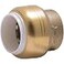 SharkBite 34 Inch PVC Cap Push to Connect Brass Plumbing Fitting PVC Pipe UIP518A