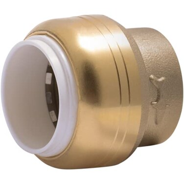 SharkBite 34 Inch PVC Cap Push to Connect Brass Plumbing Fitting PVC Pipe UIP518A