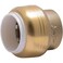 SharkBite 34 Inch PVC Cap Push to Connect Brass Plumbing Fitting PVC Pipe UIP518A