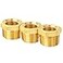 ChillWaves Brass Pipe Fitting Reducer Hex Bushing 1 NPT Male x 34 NPT Female Thread Adapter3PACK