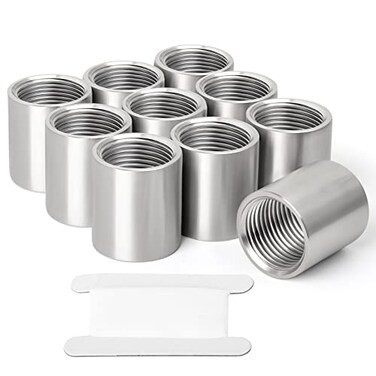 TAISHER 10PCS 304 Stainless Steel Cast Pipe Fitting Coupling 14 x 14 NPT Female Threaded