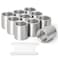 TAISHER 10PCS 304 Stainless Steel Cast Pipe Fitting Coupling 14 x 14 NPT Female Threaded