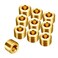 Joywayus Brass Hex Counter Sunk Plug 18 NPT Male Pipe Fitting Set Internal Hex Socket Thread Pipe Plug for Closing the End of Pipe Pack of 10