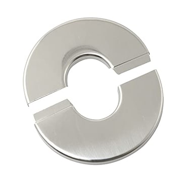 PZRT 2pcs Wall Split Flange Stainless Steel Round Escutcheon Plate Wallmounted Water Pipe Cover Accessories for 24mm Diameter Pipe