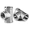 Beduan 12 Tee Female NPT T Shaped 3 Way Cast Pipe Fitting Stainless Steel 304 Pack of 2