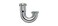 Plumb Pak Keeney Manufacturing 10487K 22 Gauge Sink Trap JBend with Captured Nut 114 by 114 Chrome