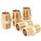LTWFITTING Brass Pipe Hex Nipple Fitting 12 x 12 Inch Male Pipe NPT MNPT MPT Air Fuel WaterPack of 5