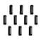 Home TZH 12 x 2 Black Painted Iron Pipe 10 Pack Black Paint Finish Threaded Metal Pipe Nipple for DIY ProjectFurnitureShelving Decoration 10 2