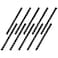 Home TZH 12 x12 Black Painted Iron Pipe 10 Pack Threaded Black Paint Finish Metal Pipe Nipple for DIY ProjectFurnitureShelving Decoration10 12