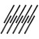 Home TZH 12 x 14 Black Threaded Iron Pipe 10 Pack Black Painted Finish Threaded Metal Nipple for DIY ProjectFurnitureShelving Decoration 10 14