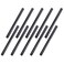 Home TZH 12 x 14 Black Threaded Iron Pipe 10 Pack Black Painted Finish Threaded Metal Nipple for DIY ProjectFurnitureShelving Decoration 10 14