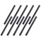 Home TZH 12 x 14 Black Threaded Iron Pipe 10 Pack Black Painted Finish Threaded Metal Nipple for DIY ProjectFurnitureShelving Decoration 10 14