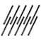 Home TZH 34 x 12 Black Painted Iron Pipe 10 Pack Threaded Black Paint Finish Metal Pipe Nipple for DIY ProjectFurnitureShelving Decoration10 12