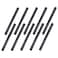 Home TZH 34 x 12 Black Painted Iron Pipe 10 Pack Threaded Black Paint Finish Metal Pipe Nipple for DIY ProjectFurnitureShelving Decoration10 12