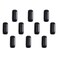 Home TZH 34 x 2 Black Painted Iron Pipe 10 Pack Threaded Black Paint Finish Metal Pipe Nipple for DIY ProjectFurnitureShelving Decoration10 2