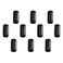 Home TZH 34 x 2 Black Painted Iron Pipe 10 Pack Threaded Black Paint Finish Metal Pipe Nipple for DIY ProjectFurnitureShelving Decoration10 2