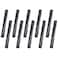 Home TZH 1x10 Black Painted Iron Pipe 10 Pack Threaded Black Metal Pipe Nipple for DIY ProjectFurnitureShelving Decoration 10 10