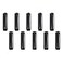 Home TZH 1x6 Black Painted Iron Pipe 10 Pack Threaded Black Iron Pipe Nipple for DIY ProjectFurnitureShelving Decoration 10 6