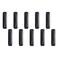 Home TZH 1x6 Black Painted Iron Pipe 10 Pack Threaded Black Iron Pipe Nipple for DIY ProjectFurnitureShelving Decoration 10 6