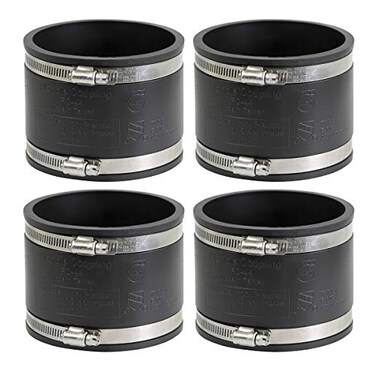 SUPPLYGIANT Supply Giant 6I49x4 Flexible Coupling 4 inch Black