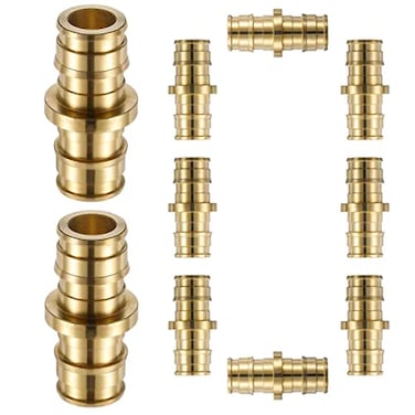Lidertik 10 Pack PEXA Fittings 12 Inch Expansion Straight Coupling LIEPXC121210 Pieces