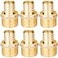 WHK 6 PACK PEXB 1 inch X 1 Inch Male NPT MNPT Adapter Crimp Pex Fittings