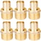 WHK 6 PACK PEXB 1 inch X 1 Inch Male NPT MNPT Adapter Crimp Pex Fittings