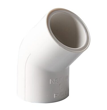 Rainbow Dream 34Inch 45 Degree PVC Pipe Elbow 10 Packs White