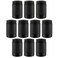 Home Expert 1 x 2 Black Painted Industrial Pipe 10 Pack Threaded Malleable Cast Iron Pipe Fitting for Industrial Vintage DIY Project