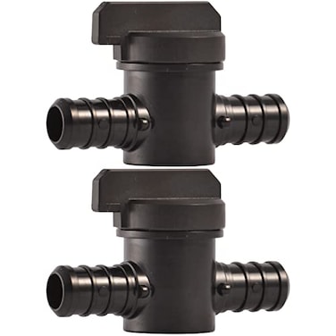 SharkBite 12 Inch Poly Crimp Ball Valve Pack of 2 PEX Pipe PERT 24606Z2
