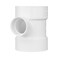 CHARLOTTE PIPE 4 x 4 x 2 DWV Sanitary TEE REDUCING DWV Drain Waste and Vent 1 Unit Piece