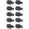 XFITTING 10 Pieces 12 Pex x 12 Male NPT Adapter Poly Alloy Pex Male Plastic Male Crimp Black 10 Packs