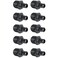 XFITTING 10 Pieces 12 Pex x 12 Male NPT Adapter Poly Alloy Pex Male Plastic Male Crimp Black 10 Packs