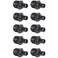 XFITTING 10 Pieces 12 Pex x 12 Male NPT Adapter Poly Alloy Pex Male Plastic Male Crimp Black 10 Packs