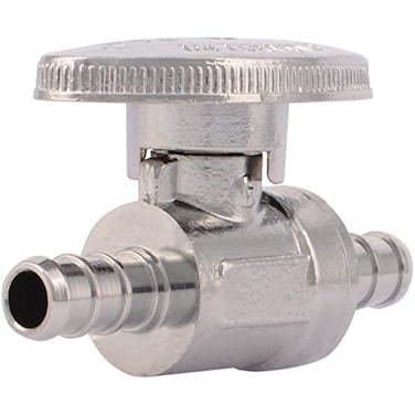 SharkBite 38 Inch Crimp Quarter Turn Straight Stop Brass Plumbing Fitting PEX Pipe PERT 23382LF