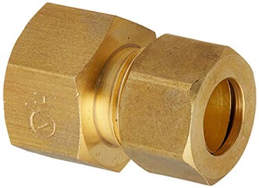 LASCO 176761 12Inch Female Compression by 38Inch Male Compression Brass Adapter Copper