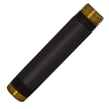 Westbrass D1210462 x 4 IPS Brass Pipe Nipple Matte Black