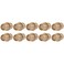 SharkBite 34 Inch Crimp Coupling Pack of 10 Brass Plumbing Fitting PEX Pipe PERT UC016LFA10
