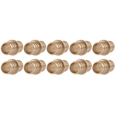 SharkBite 34 Inch Crimp Coupling Pack of 10 Brass Plumbing Fitting PEX Pipe PERT UC016LFA10