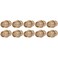 SharkBite 34 Inch Crimp Coupling Pack of 10 Brass Plumbing Fitting PEX Pipe PERT UC016LFA10