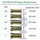 XFITTING 10 PIECES 12 PEX MINI SHUT OFF ANGLE BALL VALVE FULL PORT 14TURN BRASS