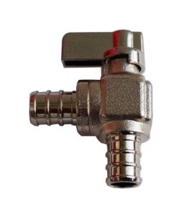 XFITTING 10 PIECES 12 PEX MINI SHUT OFF ANGLE BALL VALVE FULL PORT 14TURN BRASS
