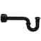 Westbrass D400162 112 OD 17 gauge PTrap with High Box Flange Matte Black