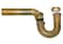 Westbrass D400GRAW 112 17 ga Tubular Ground Joint PTrap with Bell Flange Unfinished