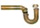 Westbrass D400GRAW 112 17 ga Tubular Ground Joint PTrap with Bell Flange Unfinished