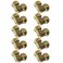 XFITTING 10 Pieces 1 Push Fit Elbow to NSF ANSI61 Brass Plumbing Fitting for Copper Pex CPVC 10 Packs